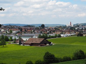 Blick ab Hohlweg in Richtung Wilen/Wil