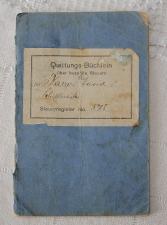 Ein Quittungsbüchlein aus dem Nachlass des Schifflistickers David Karrer...
