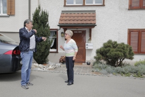 Da haben sich zwei alte Bekannte gefunden: Sergio Malacarne und Alice Lufi. Und plötzlich spielten der Fotograf und ich nur noch zweite Geige, dabei war unser Zeitplan so dicht.
