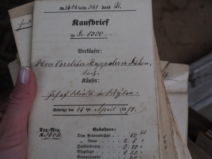 Viele, viele Kaufbriefe, die alle ausgewertet werden mussten.