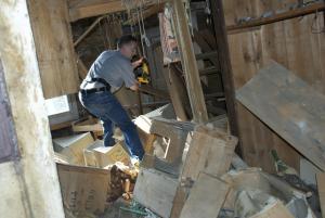 Schon damals suchten wir nach wichtigen Informationen zur Vergangenheit des Hauses.