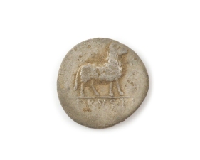 Minervakopf, Widder, Denar, 76 v. Chr.