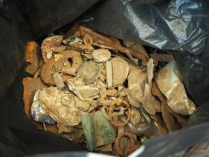 23 Kilogramm Metallabfälle an einem einzigen Tag