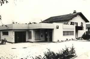 Das Postgebäude von Alois und Margrit Wiesli aus den 1980er Jahren