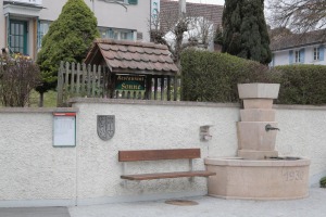Restaurant Sonne mit Dorfbrunnen, Wilen bei Wil (Foto Daniel Lüscher)