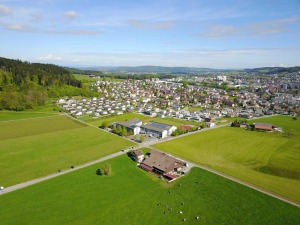 Wilen bei Wil aus der Luft (Foto Dominik Weezly)